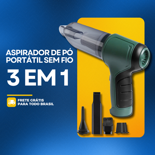 Aspiradora Portátil Inalámbrica 3 en 1