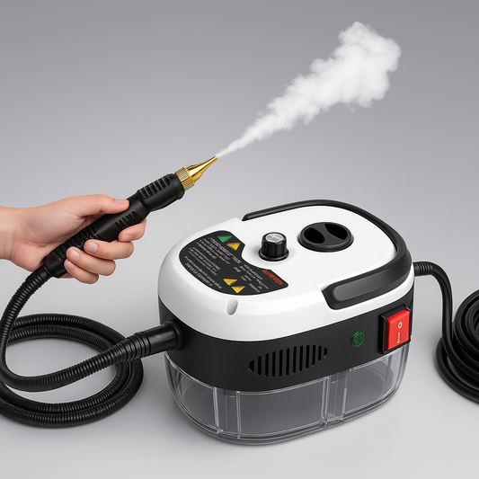 + Limpiador a Vapor Turbo Presurizado 2500W Bivoltaje – Limpieza Profunda