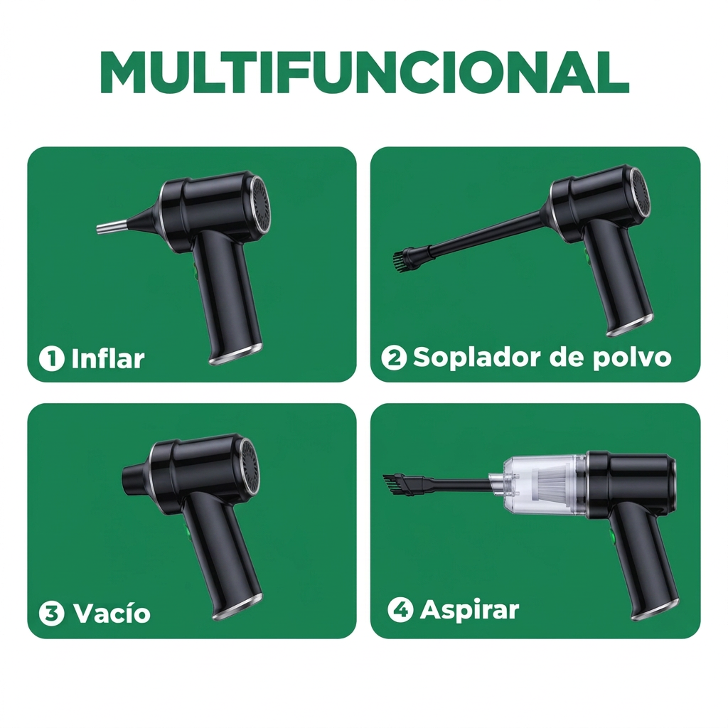 Aspiradora portátil 3 en 1 - CleanMAX