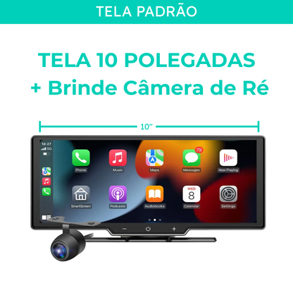 WyzeAuto - Sistema multimedia portátil con Cámara Frontal + Cámara de Retroceso DE REGALO