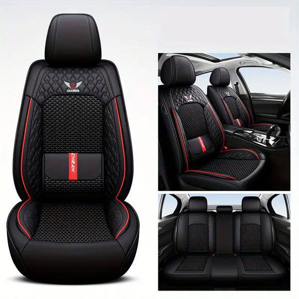 + Kit Completo de Fundas para Asientos de Auto en Cuero Genuino Italian + REGALO: Kit Completo de Alfombras