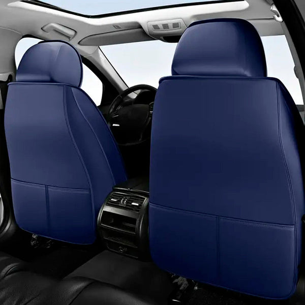 = Kit Completo de Fundas para Asientos de Auto en Cuero Genuino Italian + REGALO: Kit Completo de Alfombras