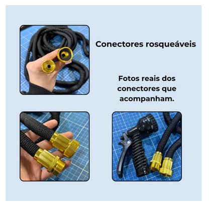AquaFlex Pro™ – Manguera Expandible Inteligente de Alta Presión