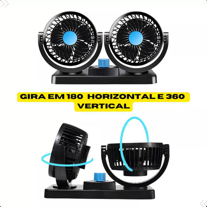 COMPRA 1 LLEVA 2 Ventilador Doble para Autos - AirDuo®️