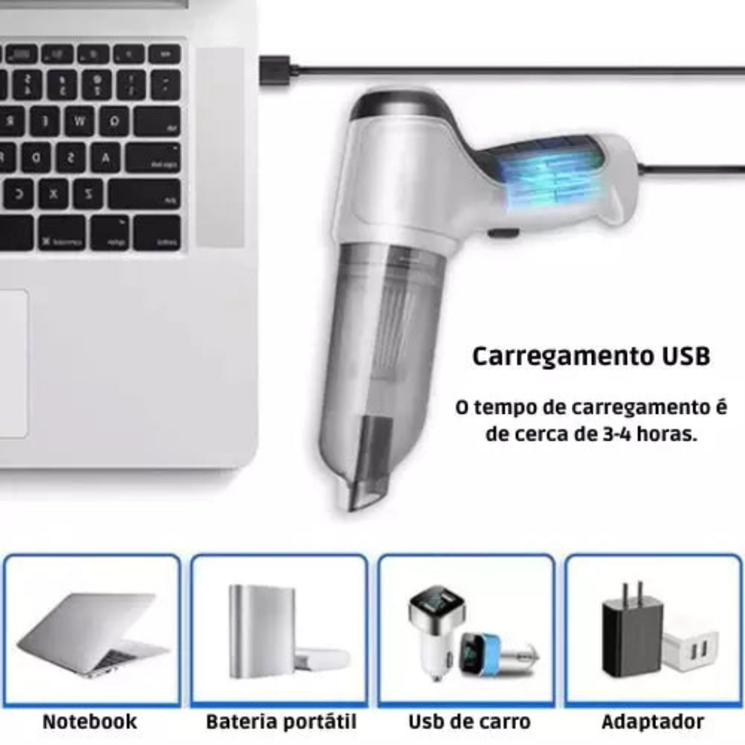 Aspiradora Portátil Inalámbrica 3 en 1
