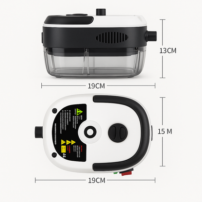 + Limpiador a Vapor Turbo Presurizado 2500W Bivoltaje – Limpieza Profunda