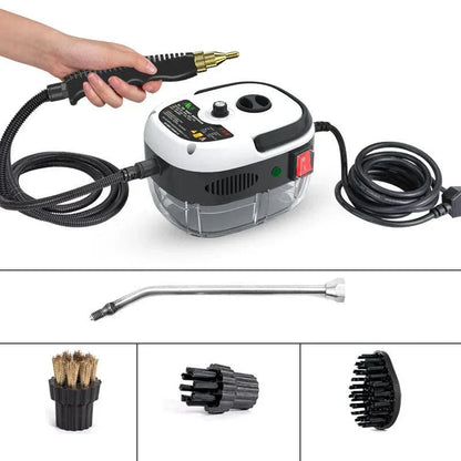 + Limpiador a Vapor Turbo Presurizado 2500W Bivoltaje – Limpieza Profunda