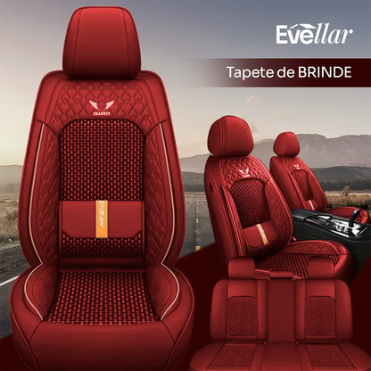 Kit Completo de Fundas para Asientos de Auto en Cuero Genuino Italian + REGALO: Kit Completo de Pisos
