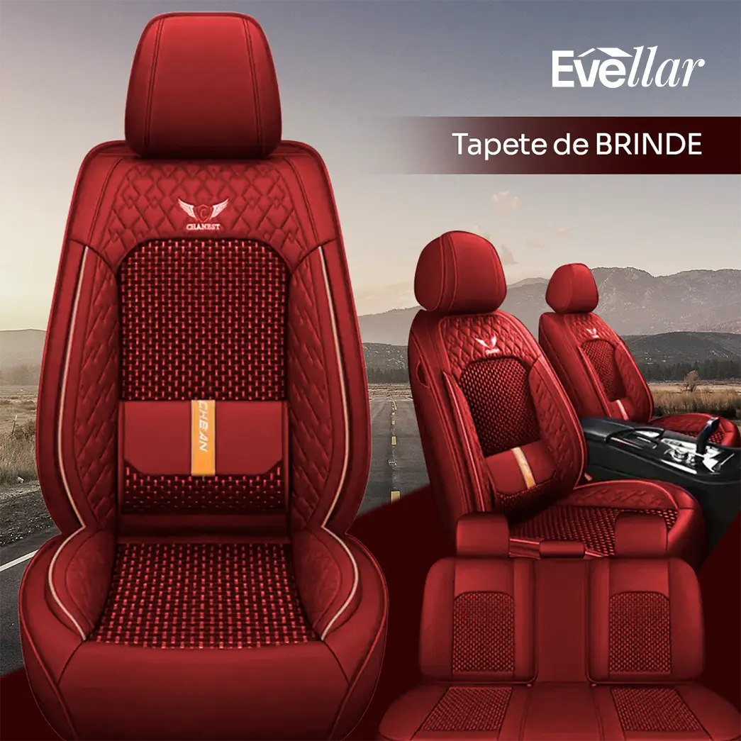 + Kit Completo de Fundas para Asientos de Auto en Cuero Genuino Italian + REGALO: Kit Completo de Alfombras