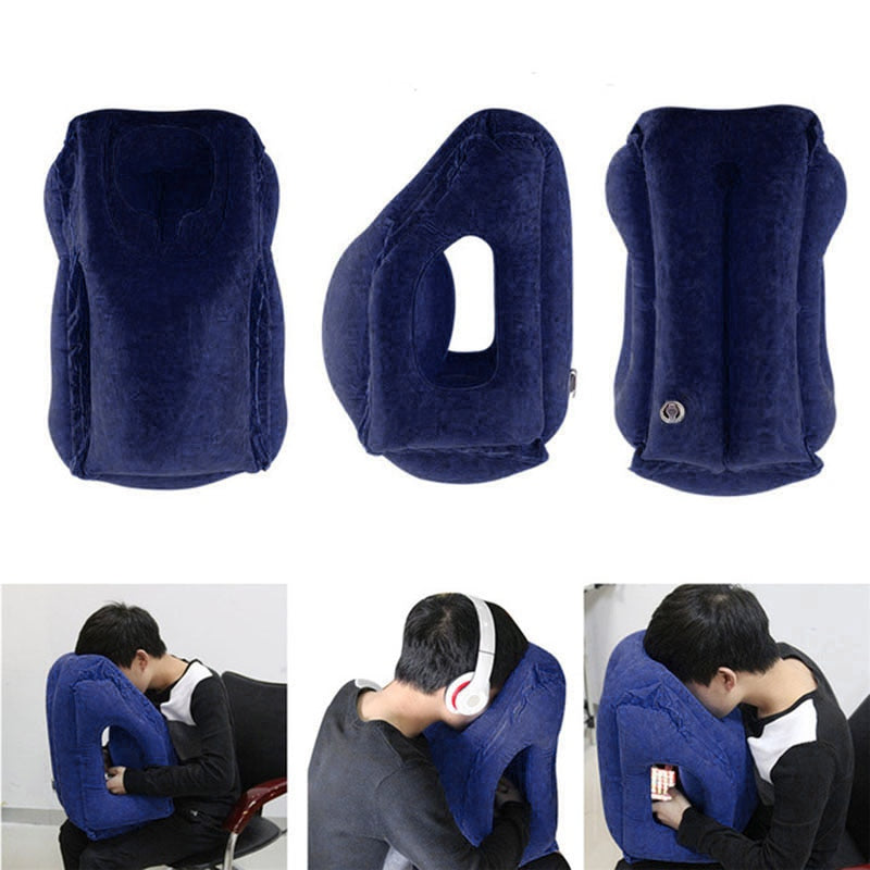 Almohada Ergonómica Inflable para Viajes