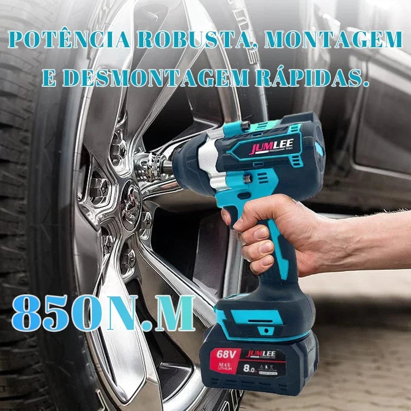 ~ Llave de Impacto Inalámbrica Brushless 68V Profesional + ¡2 BATERÍAS DE REGALO!